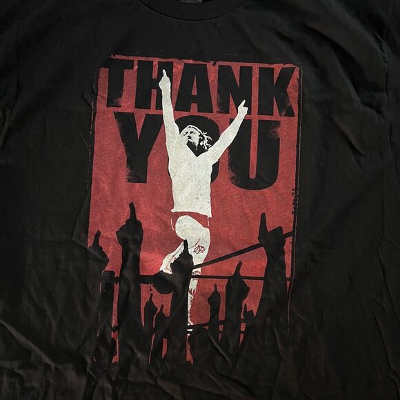 WWE Shirt Mens XL Black Red Daniel Bryan YES Short Sleeve Wrestling Thank You - Picture 5 of 7